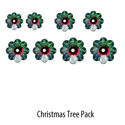 Rainbow margarita pack for christmas earrings 8pcs