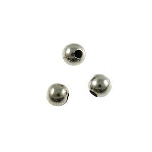 4 MM ANTIQUE SILVER - APPROX 60 PCS