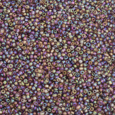 #11/0 SEED BEADS - APPROX 100G - AMETHYST RAINBOW
