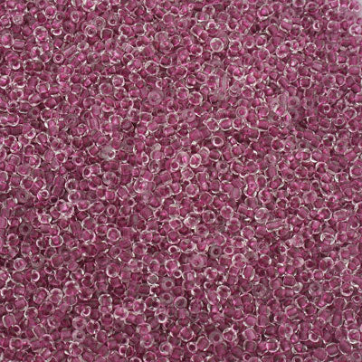 #11/0 SEED BEADS - APPROX 100G - INSIDE COLOUR PLUM