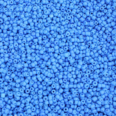 #11/0 SEED BEADS - APPROX 100G - OPAQUE AQUA
