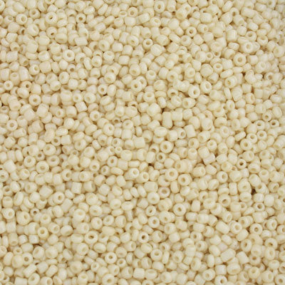 #11/0 SEED BEADS - APPROX 100G - PEARL CREAM