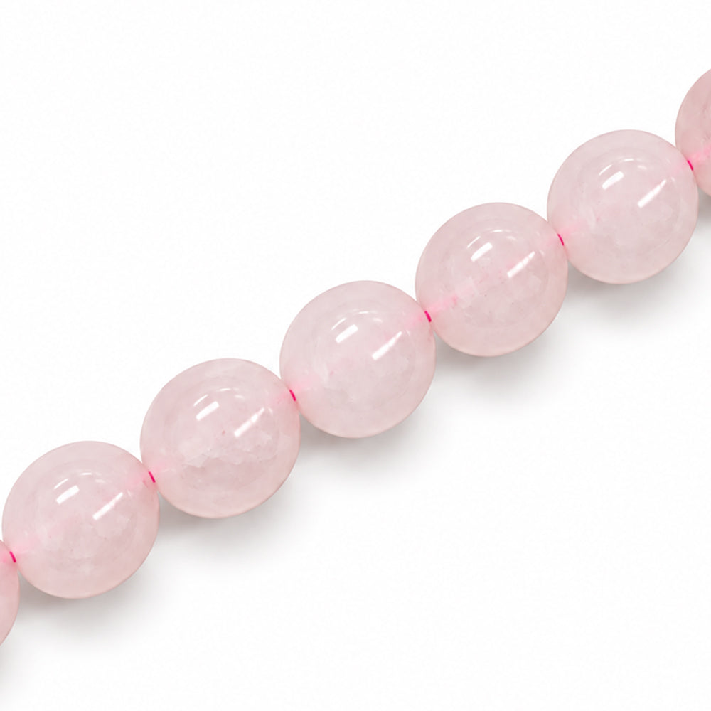 Rose Quartz 12mm Round -Approx 33 PCS