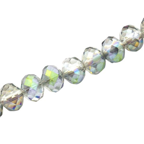 12 X 9 MM CRYSTAL RONDELLE BEADS RAINBOW - APPROX 72 / PCS