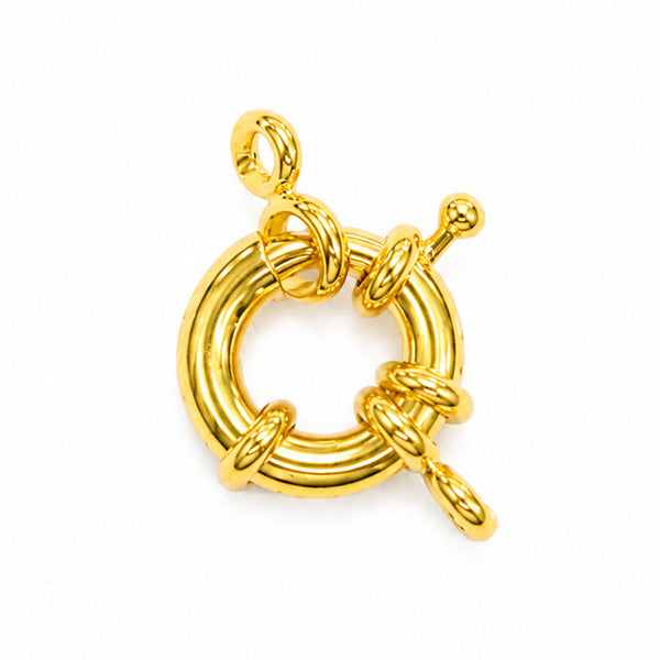 14mm Gold Bolt Clasp – 2 Pieces