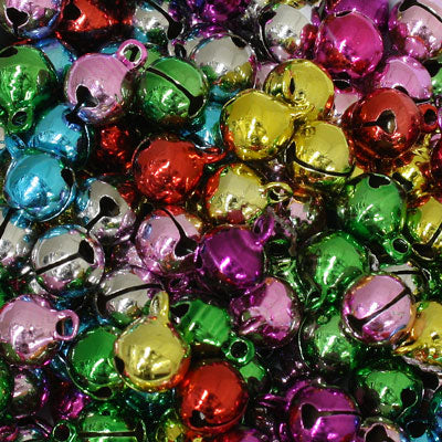 JINGLE BELLS 14MM MIX COLOURS - 12PCS