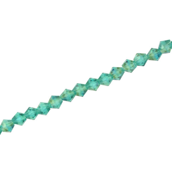 3MM CRYSTAL BI-CONE STRANDS - APPROX 145/PCS - TEAL