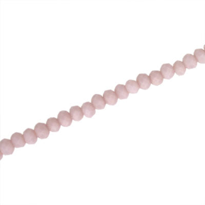 3 X 2 MM CRYSTAL RONDELLE BEADS OPAQUE DUSTY PINK - APPROX 150 / PCS