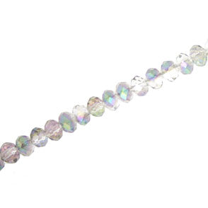 4 X 3 MM CRYSTAL RONDELLE BEADS CRYSTAL RAINBOW - APPROX 140 / PCS