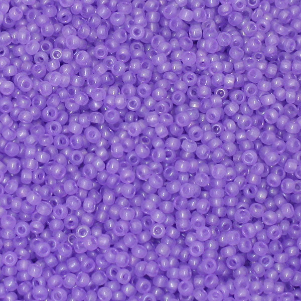 #11/0 ROCAILLES - APPROX 40G - FROSTED LIGHT PURPLE