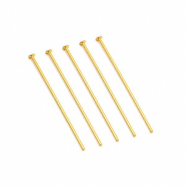 45mm Gold Head Pins - approx 60pcs