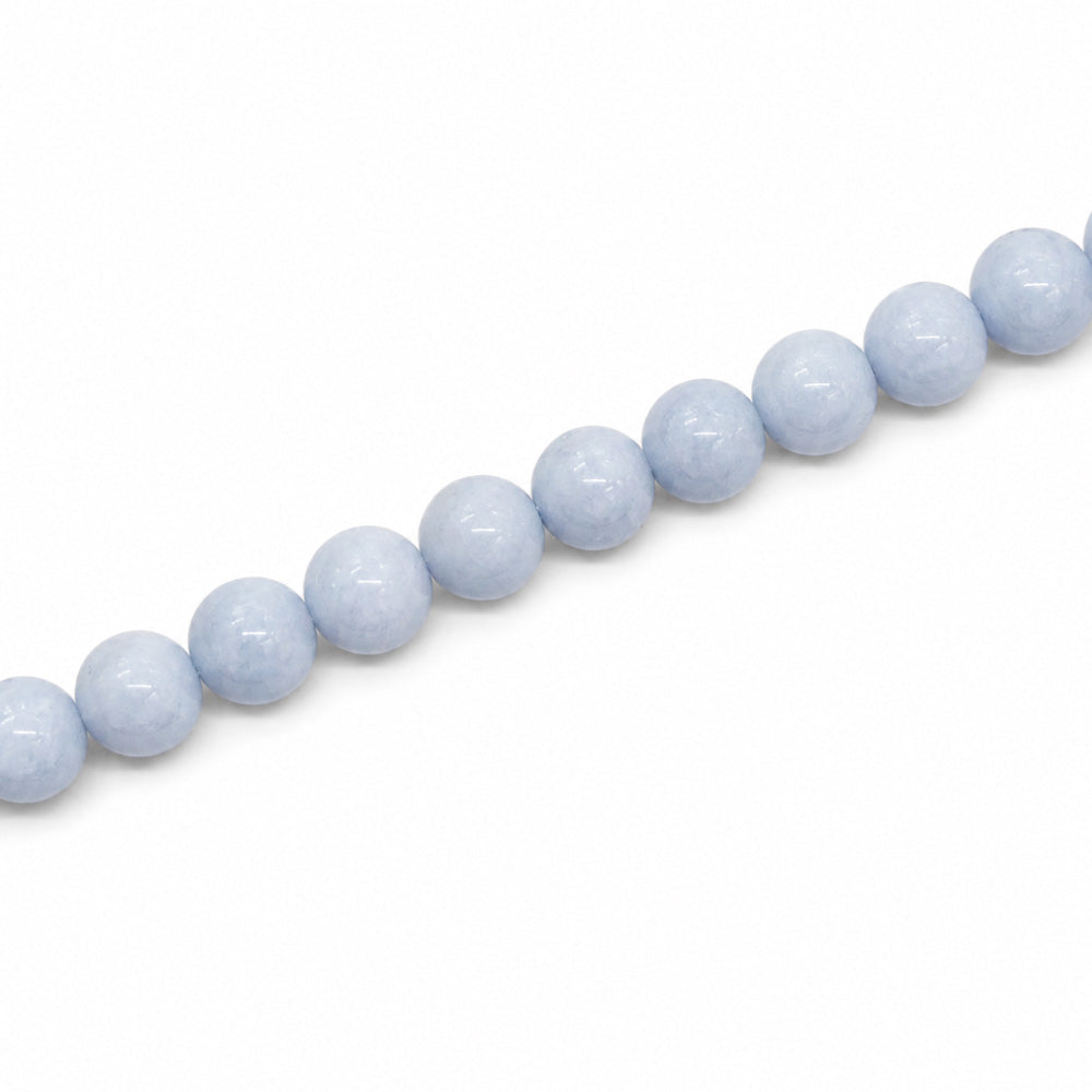 Blue Angelite 4mm Round - Approx 100pcs