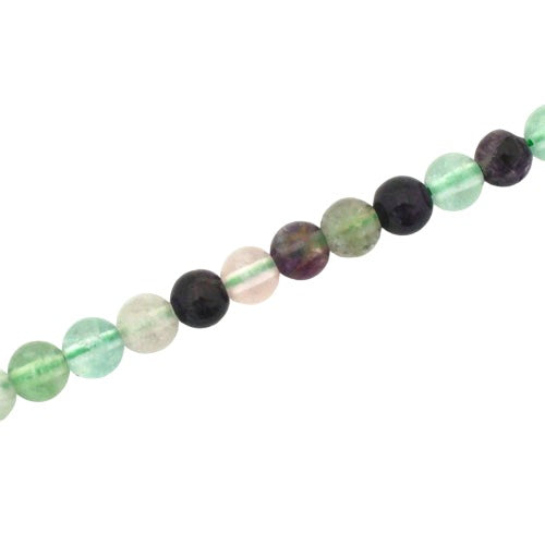 FLUORITE 4 MM ROUND BEADS - APPROX 160 PCS