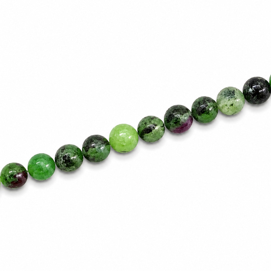 Ruby Zoisite 4mm Round - Approx 85pcs