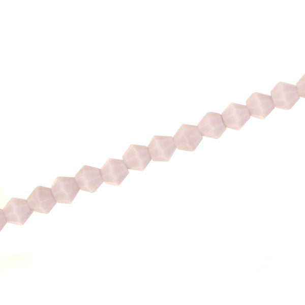 4MM CRYSTAL BI-CONE STRANDS - APPROX 118/PCS - OPAQUE LIGHT PURPLE