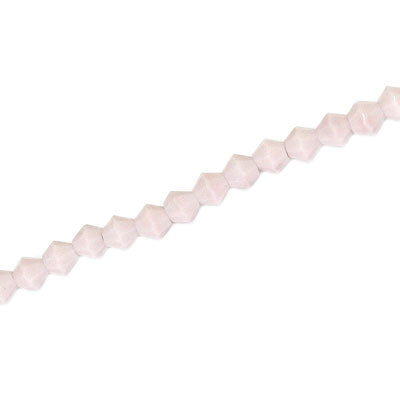 4MM CRYSTAL BI-CONE STRANDS - APPROX 98 PCS - OPAQUE PALE PINK