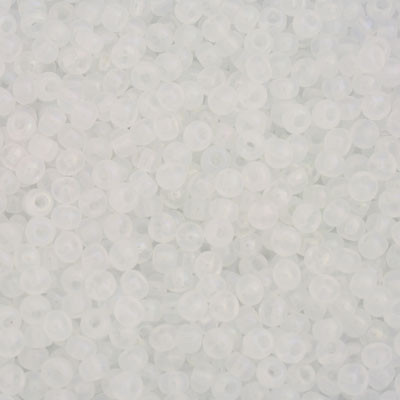 #6/0 ROCAILLES - APPROX 40G - FROSTED WHITE