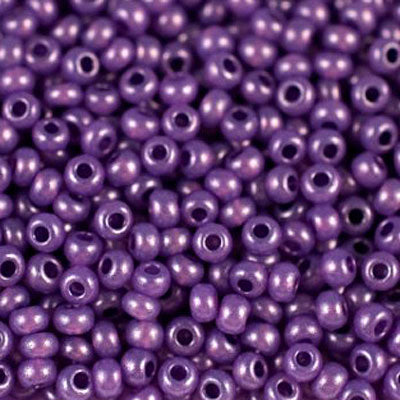 #6/0 ROCAILLES - APPROX 40G - OPAQUE VELVET PURPLE