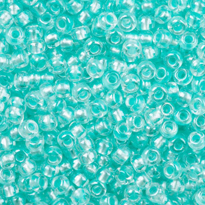 #6/0 ROCAILLES - APPROX 40G - LIGHT MINT