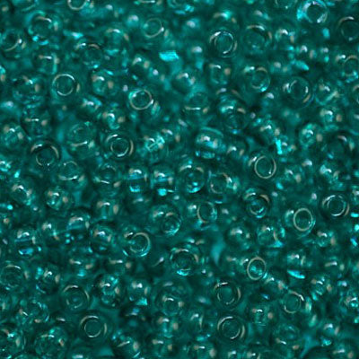 #6/0 ROCAILLES - APPROX 40G - TRANSPARENT TEAL