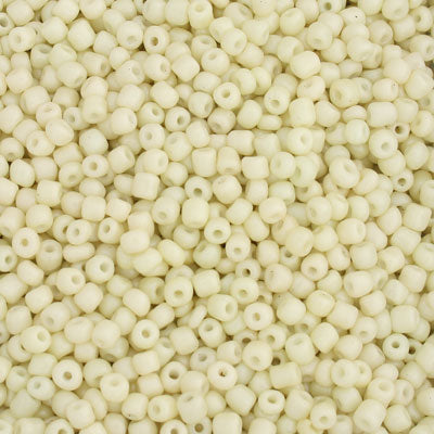 #6/0 SEED BEADS - APPROX 100G - CREAM