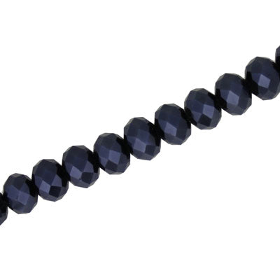 6 X 4 MM CRYSTAL RONDELLE BEADS HEMITITE - APPROX 100 / PCS