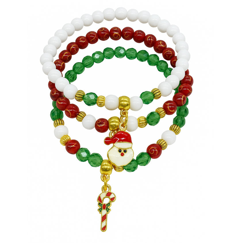CHRISTMAS BRACELET SET OF 3 GOLD KIT
