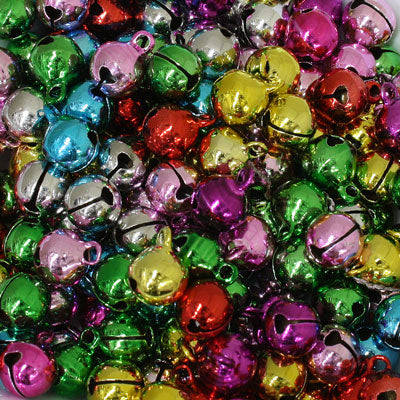 JINGLE BELLS 8MM MIX COLOURS - 42PCS