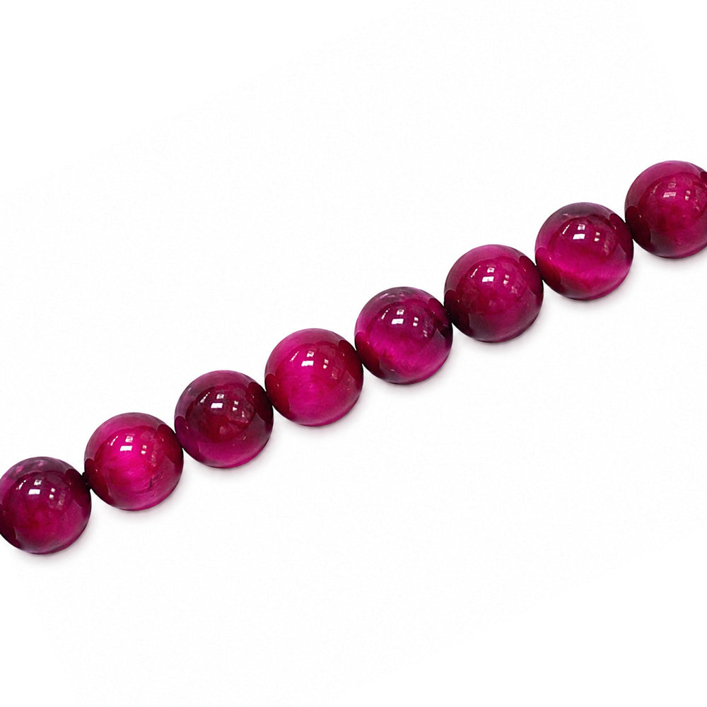 Pink Tiger Eye 8mm Round - Approx 47pcs
