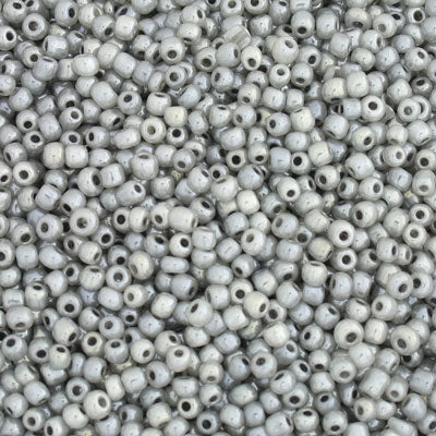 #8/0 SEED BEADS - APPROX 100G - SILVER PEARL