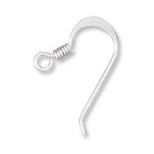 sterling silver earring hooks 1 pair