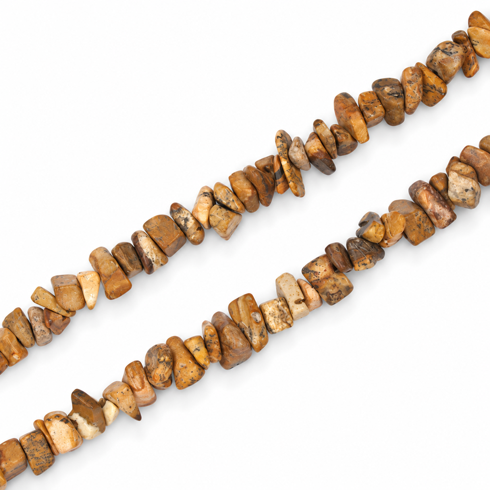 Picture Jasper Chip Beads - 90cm Strand
