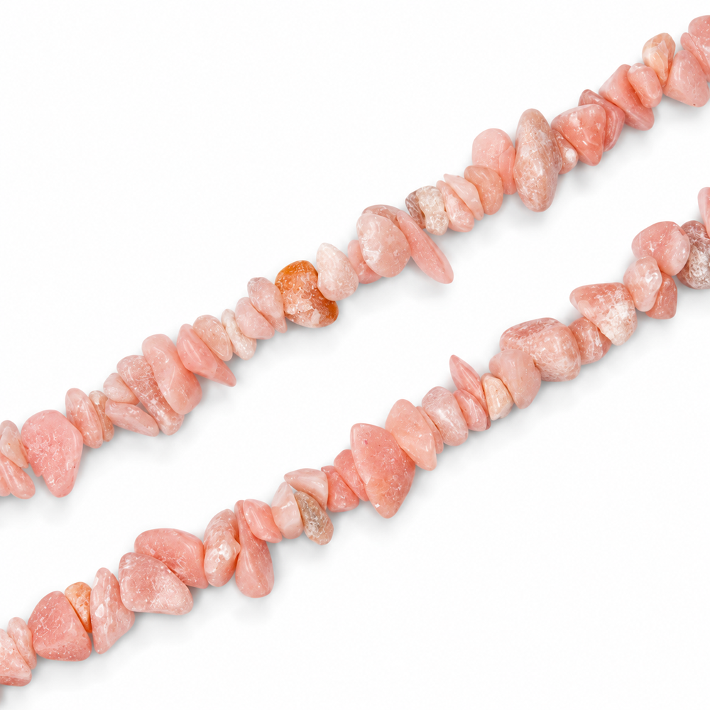 Pink Opal Chip Beads - 80cm Strand