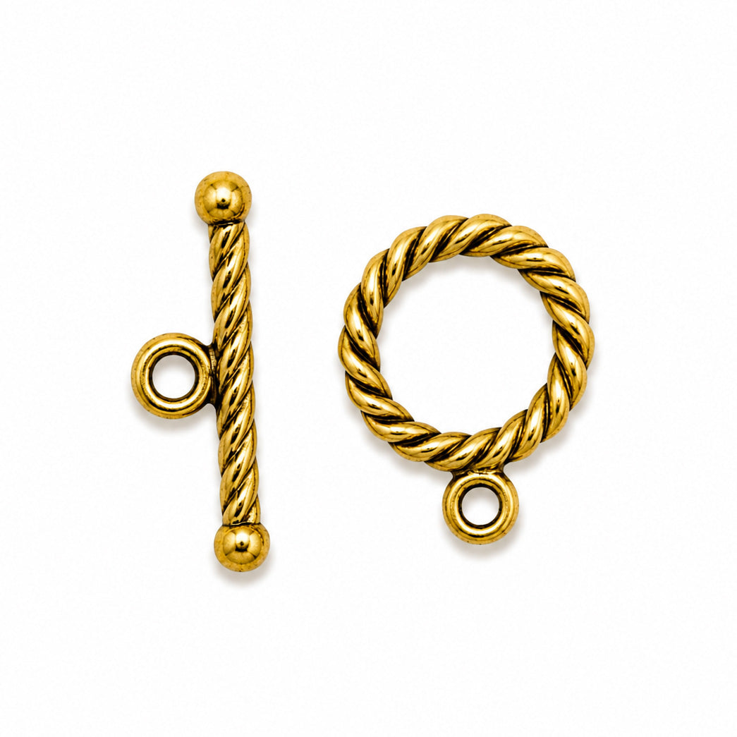 10mm Gold Toggle - 6 set