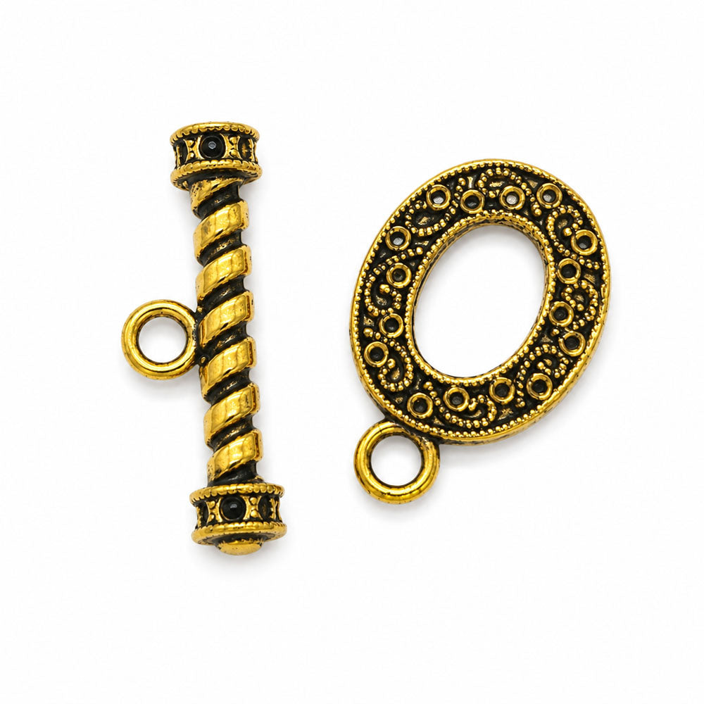 26x22 mm Gold Toggle - 1 sets