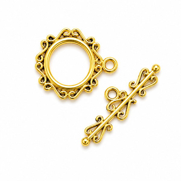 22mm Gold Toggle - 5 sets