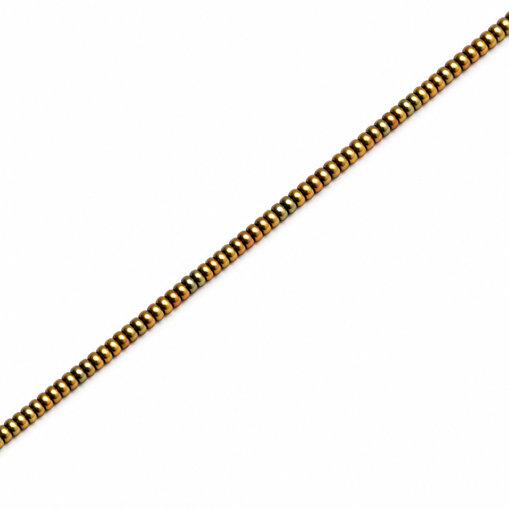 Hematite 2x1mm Disc Beads - Approx. 360pcs