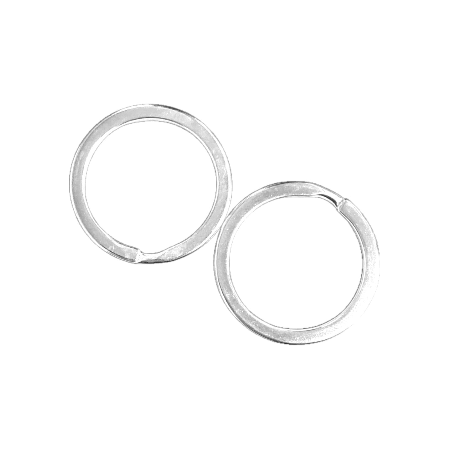 30 MM SILVER KEY RING - 10 PCS