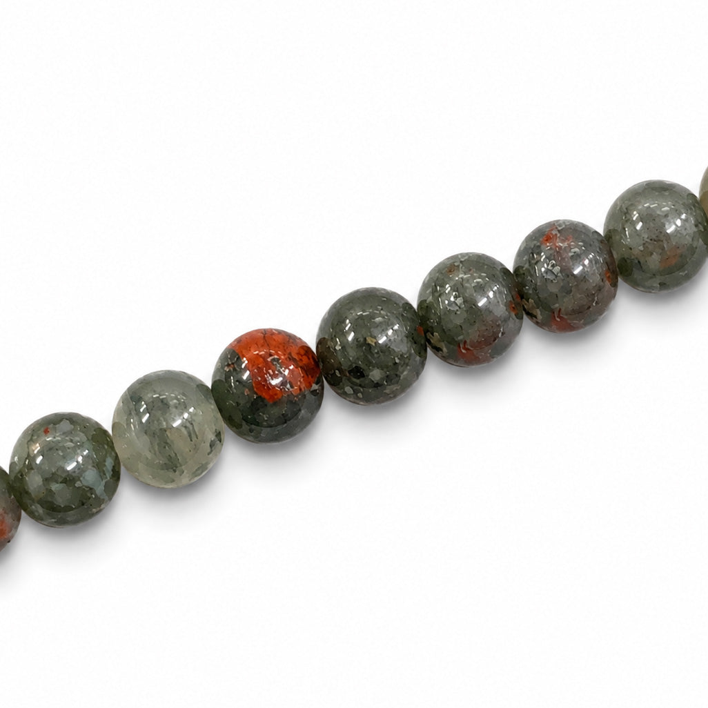 Bloodstone African 8mm Round - Appox 45pcs