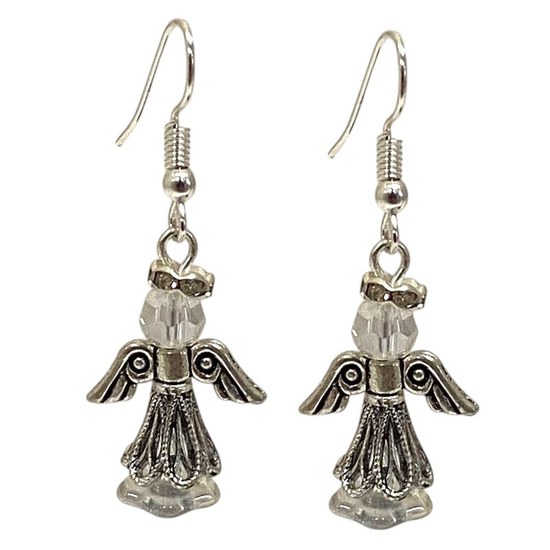 ANGEL EARRINGS KIT CLEAR / SILVER