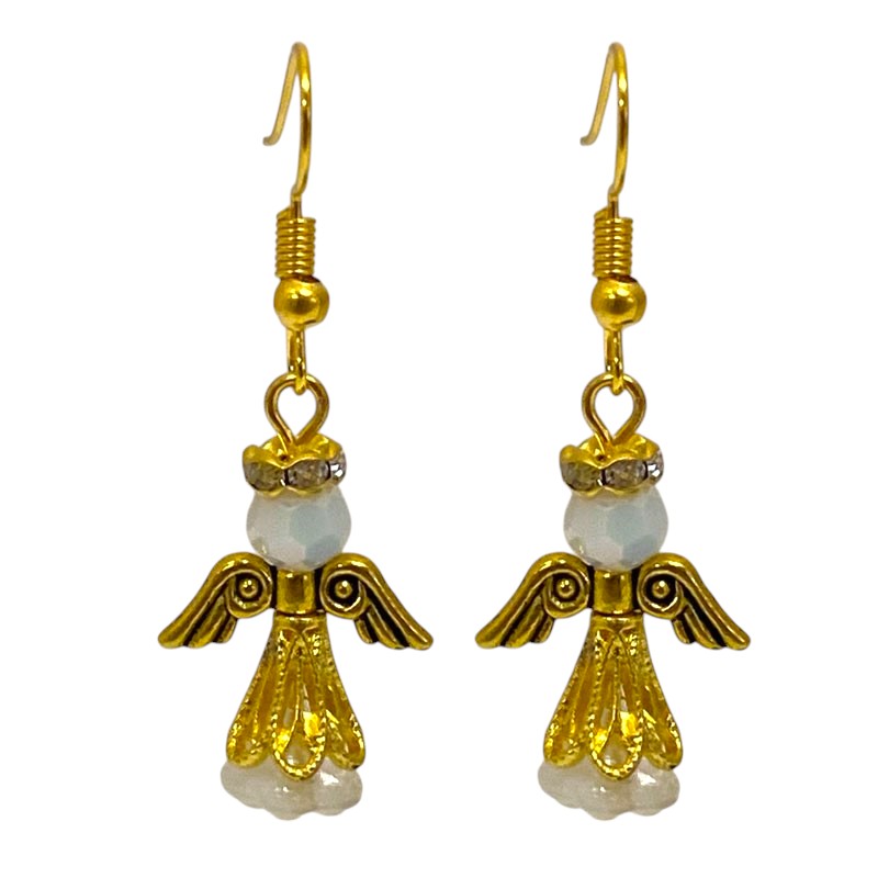 ANGEL EARRINGS KIT WHITE / GOLD