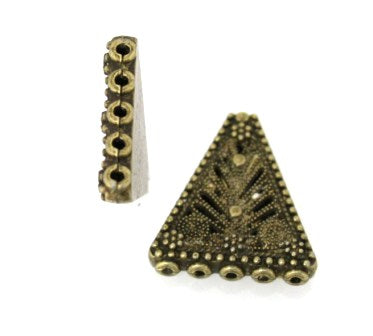 24x28mm antique 5 to 1 triangle 3pcs