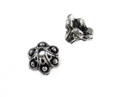 5x8mm silver 30pcs