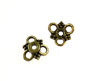 10mm gold bead cap 48pcs