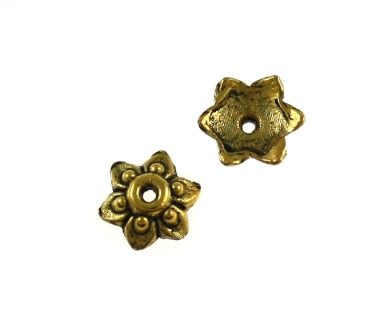 8mm gold bead cap 48pcs