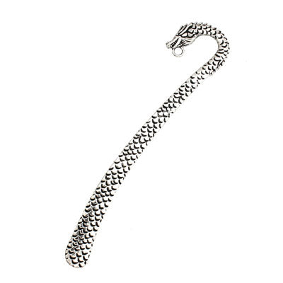 12 CM SILVER DRAGON BOOKMARK - 1 PC