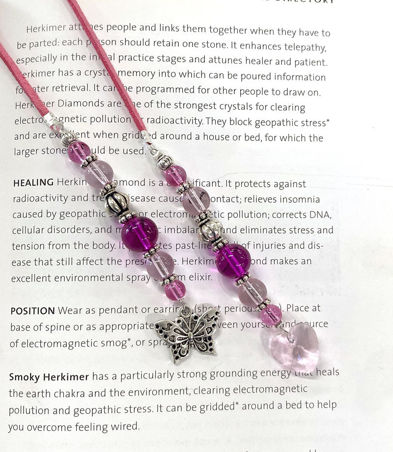 BOOKMARK KIT PINK HEART / BUTTERFLY