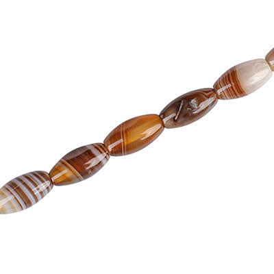 BOTSWANA AGATE 12 X 6 MM OVAL - APPROX 32 PCS