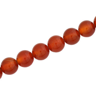 CARNELIAN 10 MM ROUND -APPROX - 38 PCS
