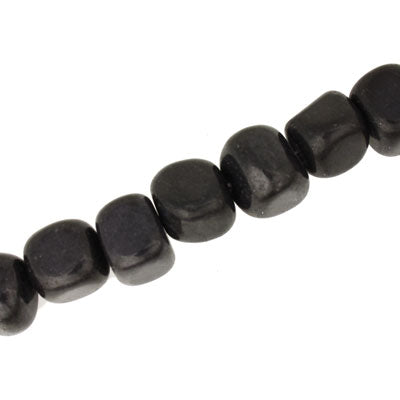 CUBE CHIP BLACK - APPROX - 45 CM STRAND - 12 MM CUBE